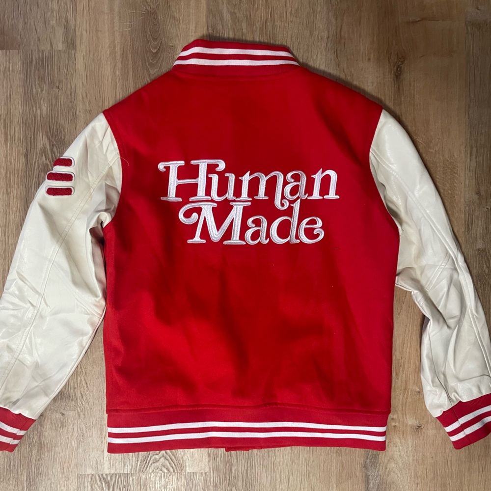 Human Made Girls Don’t Cry Dry Alls Varsity Jacket - Picture 10 of 13